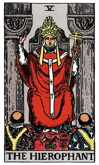 The Hierophant — Rider-Waite-Smith (RWS) tarot card