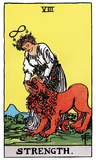 Strength — Rider-Waite-Smith (RWS) tarot card