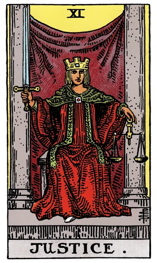 Justice — Rider-Waite-Smith (RWS) tarot card