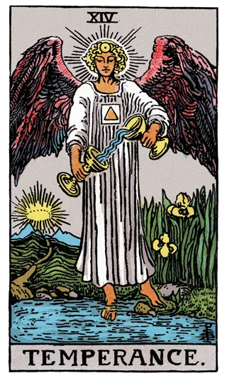 Temperance — Rider-Waite-Smith (RWS) tarot card