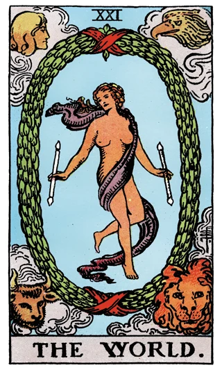 The World — Rider-Waite-Smith (RWS) tarot card