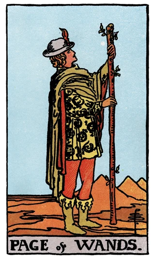Page of Wands — Rider-Waite-Smith (RWS) tarot card