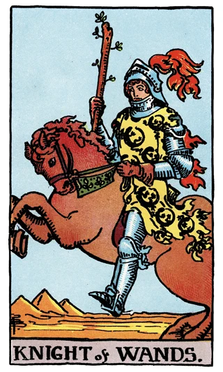 Knight of Wands — Rider-Waite-Smith (RWS) tarot card