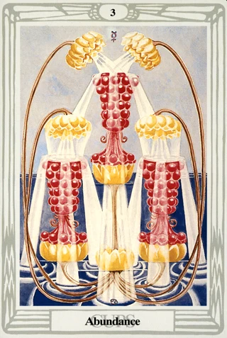 3 of Cups — Thoth Tarot tarot card