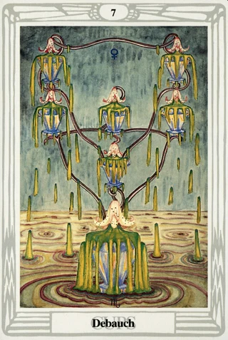 7 of Cups — Thoth Tarot tarot card