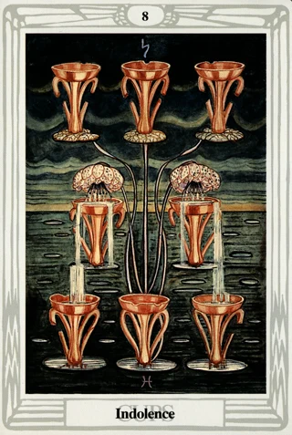 8 of Cups — Thoth Tarot tarot card