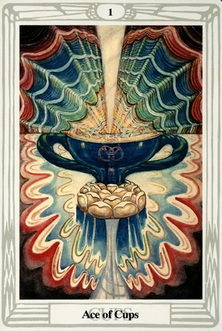 Ace of Cups — Thoth Tarot tarot card