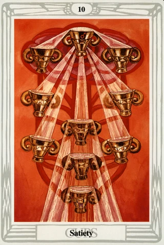 10 of Cups — Thoth Tarot tarot card