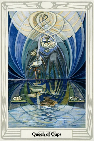 Queen of Cups — Thoth Tarot tarot card