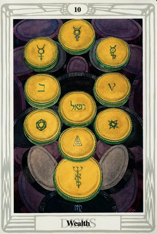 10 of Disks — Thoth Tarot tarot card