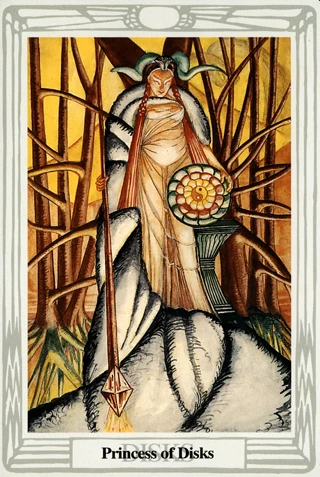 Princess of Disks — Thoth Tarot tarot card