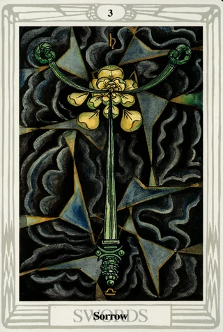 3 of Swords — Thoth Tarot tarot card