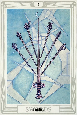7 of Swords — Thoth Tarot tarot card