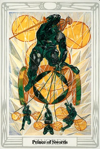 Prince of Swords — Thoth Tarot tarot card