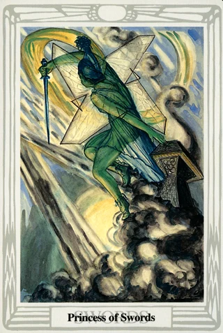 Princess of Swords — Thoth Tarot tarot card