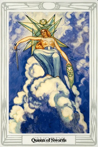 Queen of Swords — Thoth Tarot tarot card