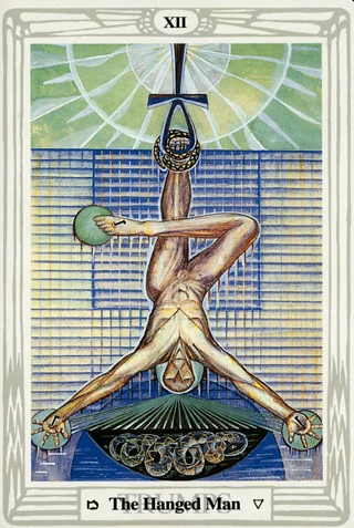 The Hanged Man — Thoth Tarot tarot card