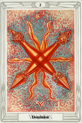 2 of Wands — Thoth Tarot tarot card