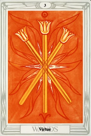 3 of Wands — Thoth Tarot tarot card