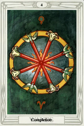 4 of Wands — Thoth Tarot tarot card