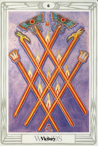 6 of Wands — Thoth Tarot tarot card