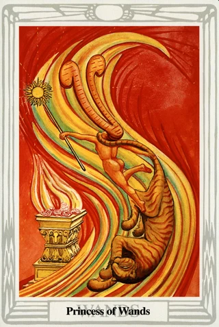 Princess of Wands — Thoth Tarot tarot card